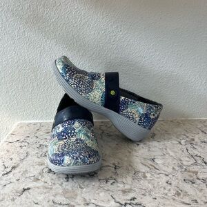 Dansko Blue Artistic Mules